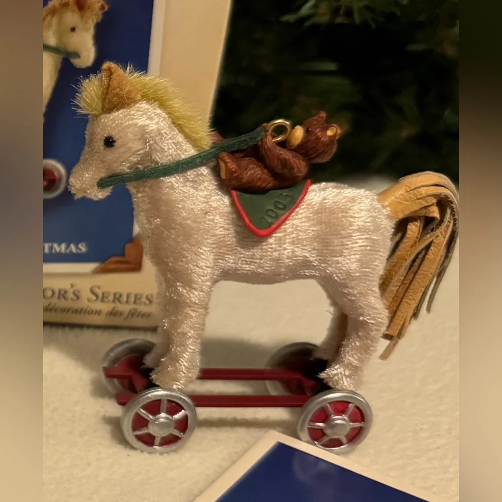 Hallmark Keepsake Ornament ‘A Pony For Christmas’ Bundle of 2  #1 & #5 Boxed